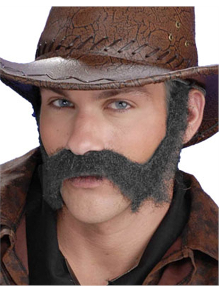 Deluxe Grey Civil War General Costume Moustache Beard 721773548659 | eBay