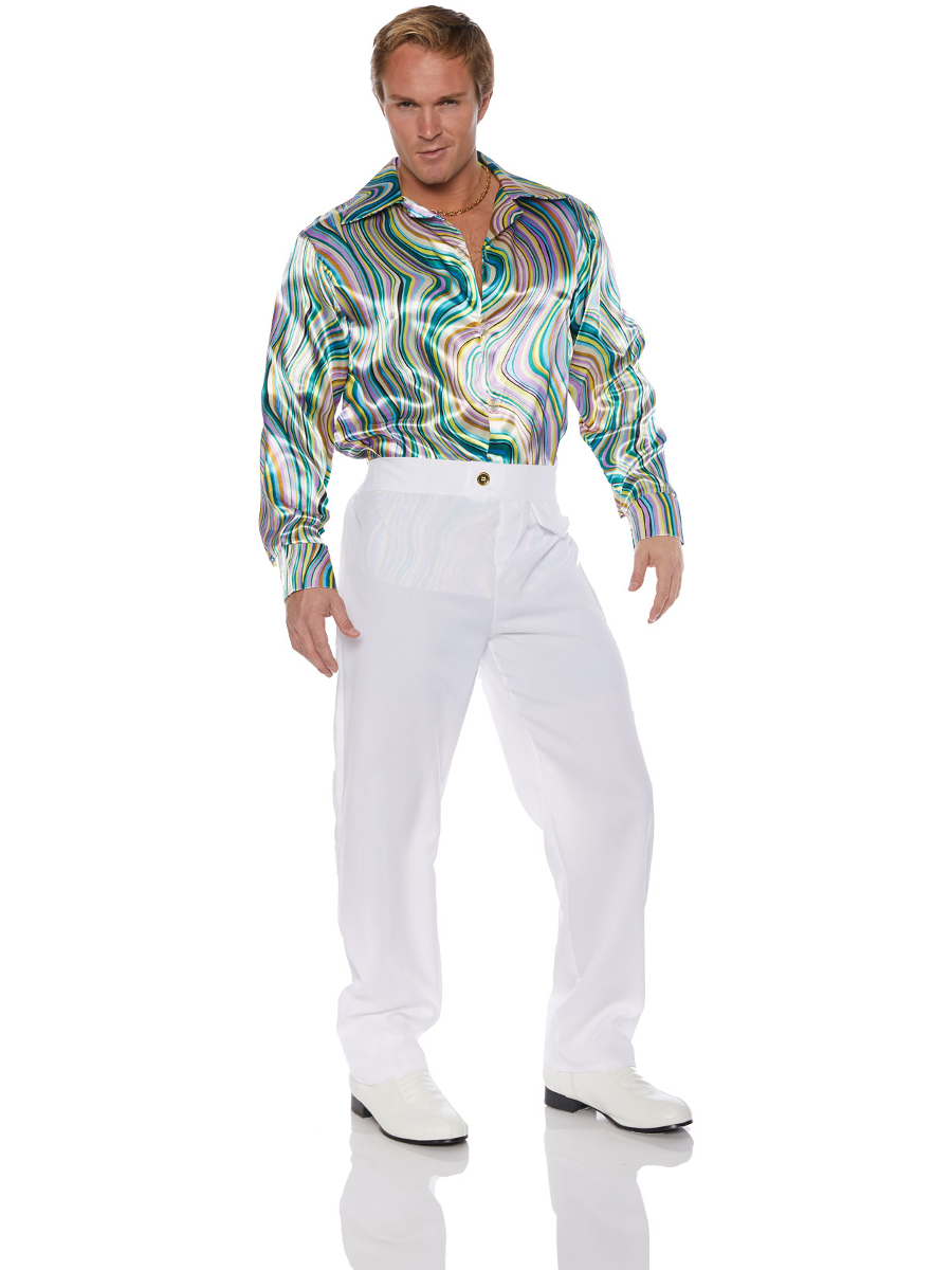 disco dress mens Purple Power Disco Mens Costume, Men's, Size: Small