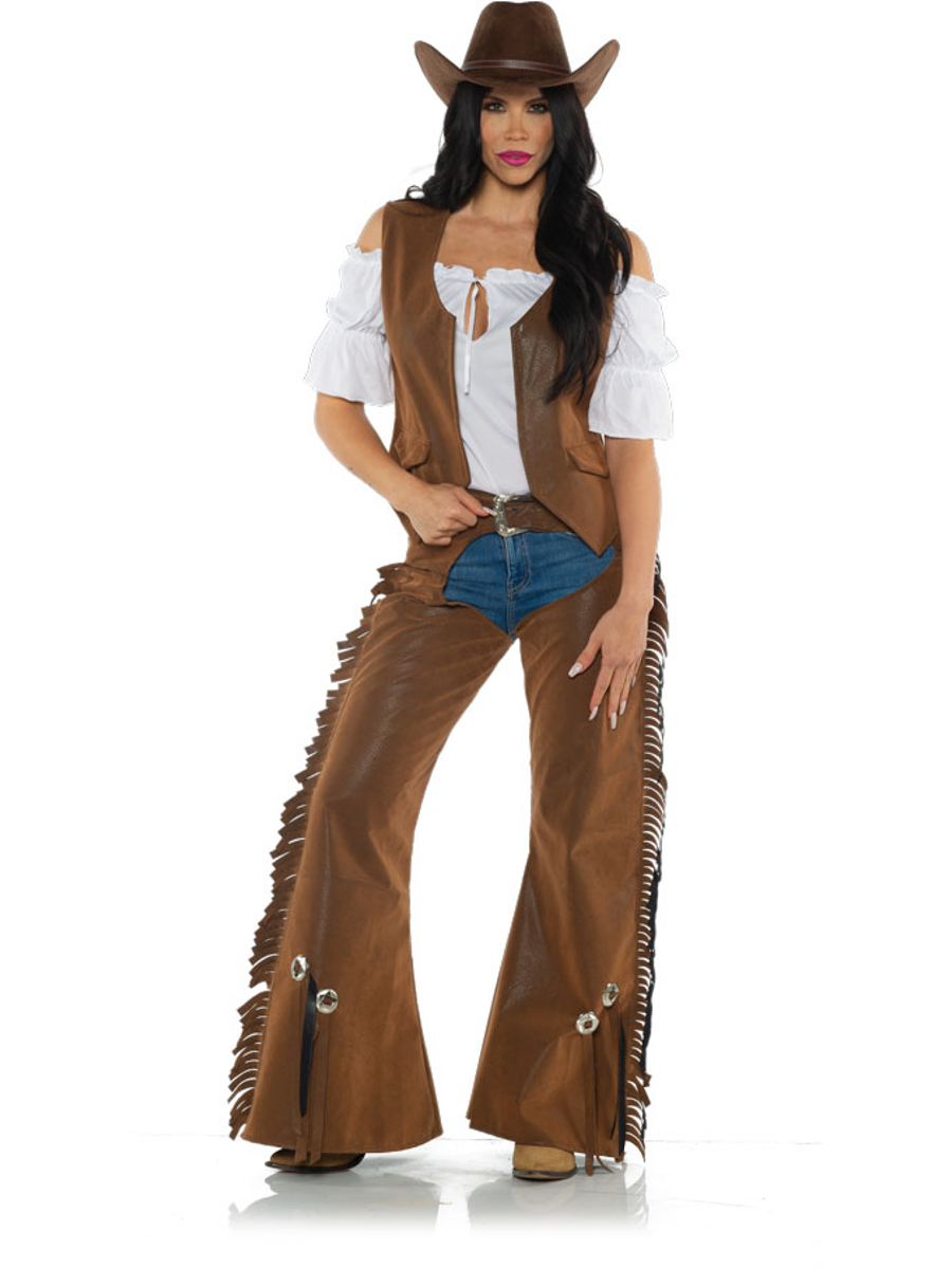 Women's Wild West Cowgirl Cattle Rustler Costume | eBay