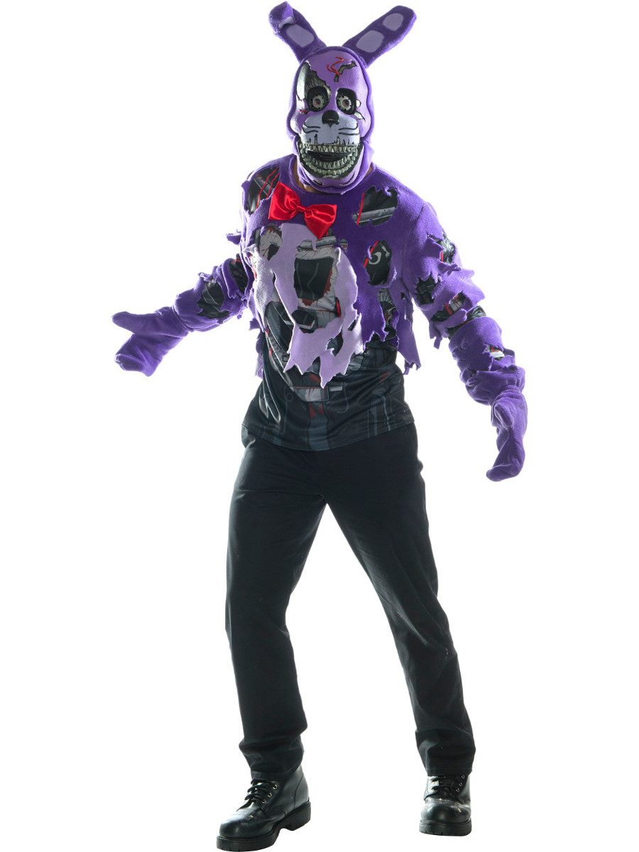 adult mens five nights and freddys 4 nightmare bonnie costume click to enlarge