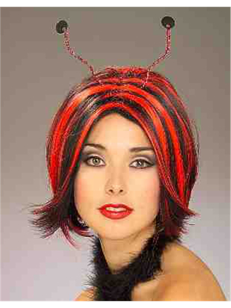 Lady Bug Wig with Antennae