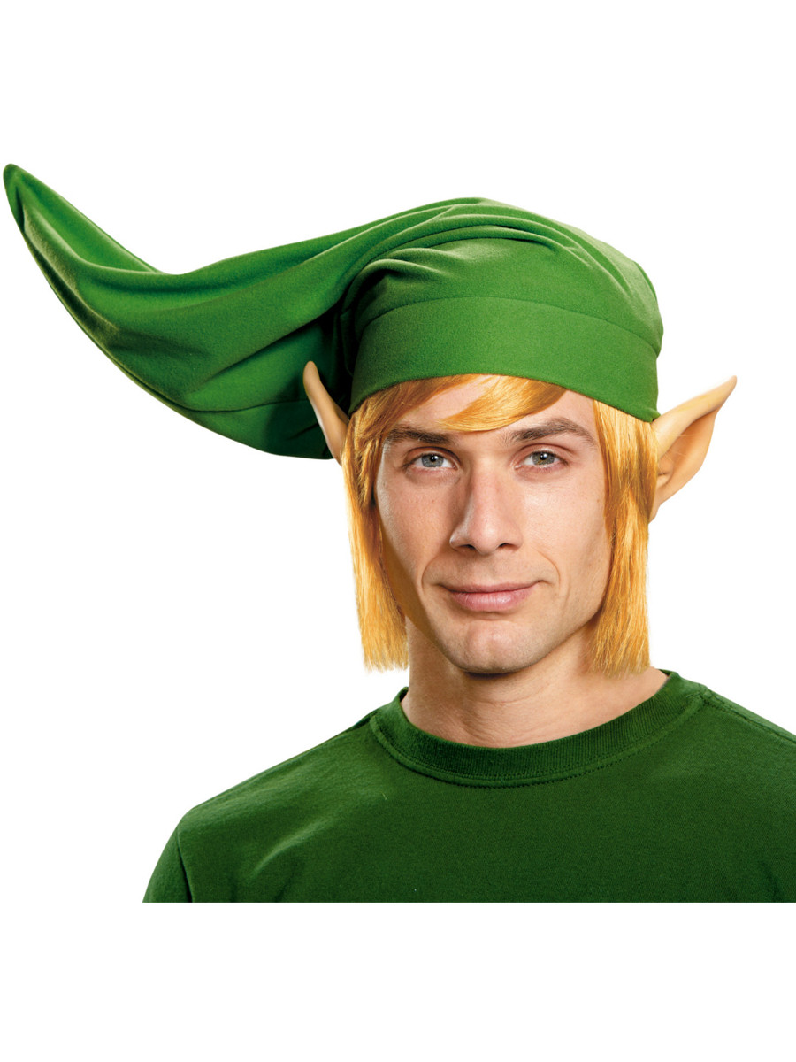 Adults Legend Of Zelda Link Wig Hat And Ears Deluxe Kit