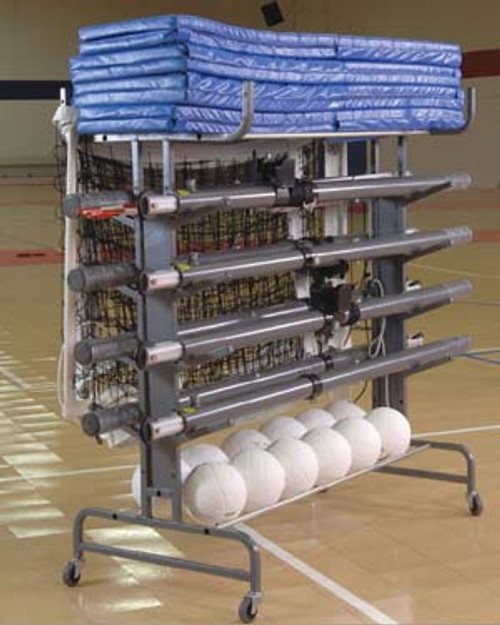 Volleyball Pole & Net Storage