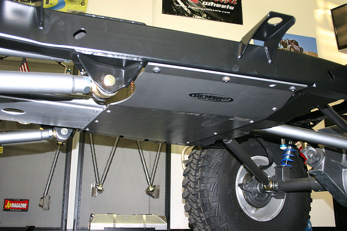 TJ Belly Up Skid Plate Aluminum GenRight Jeep Parts