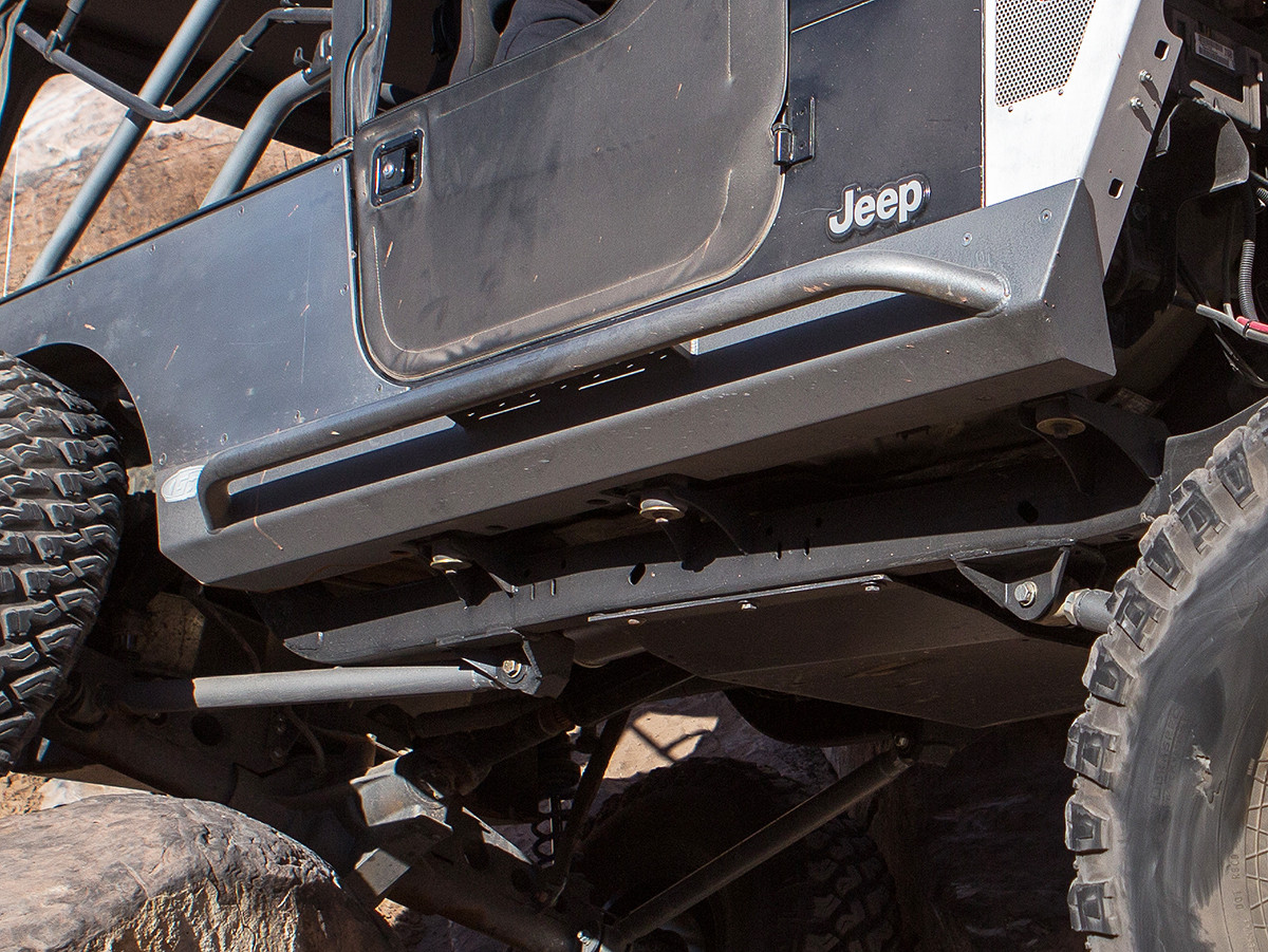 TJ/YJ/CJ Mini Boat Side Rocker Guards w/Bars - Steel ...