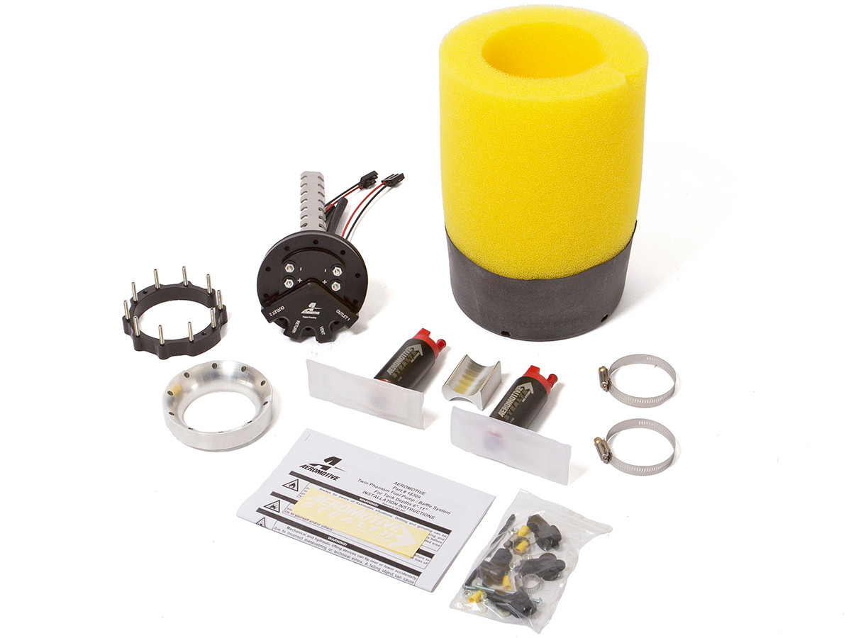 Aeromotive Phantom Dual Fuel Pump & Baffle System GenRight Jeep Parts