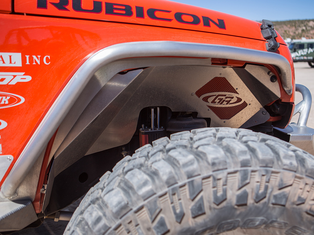 JK Aluminum Front Inner Fenders (2 Door/4 Door) GenRight Jeep Parts