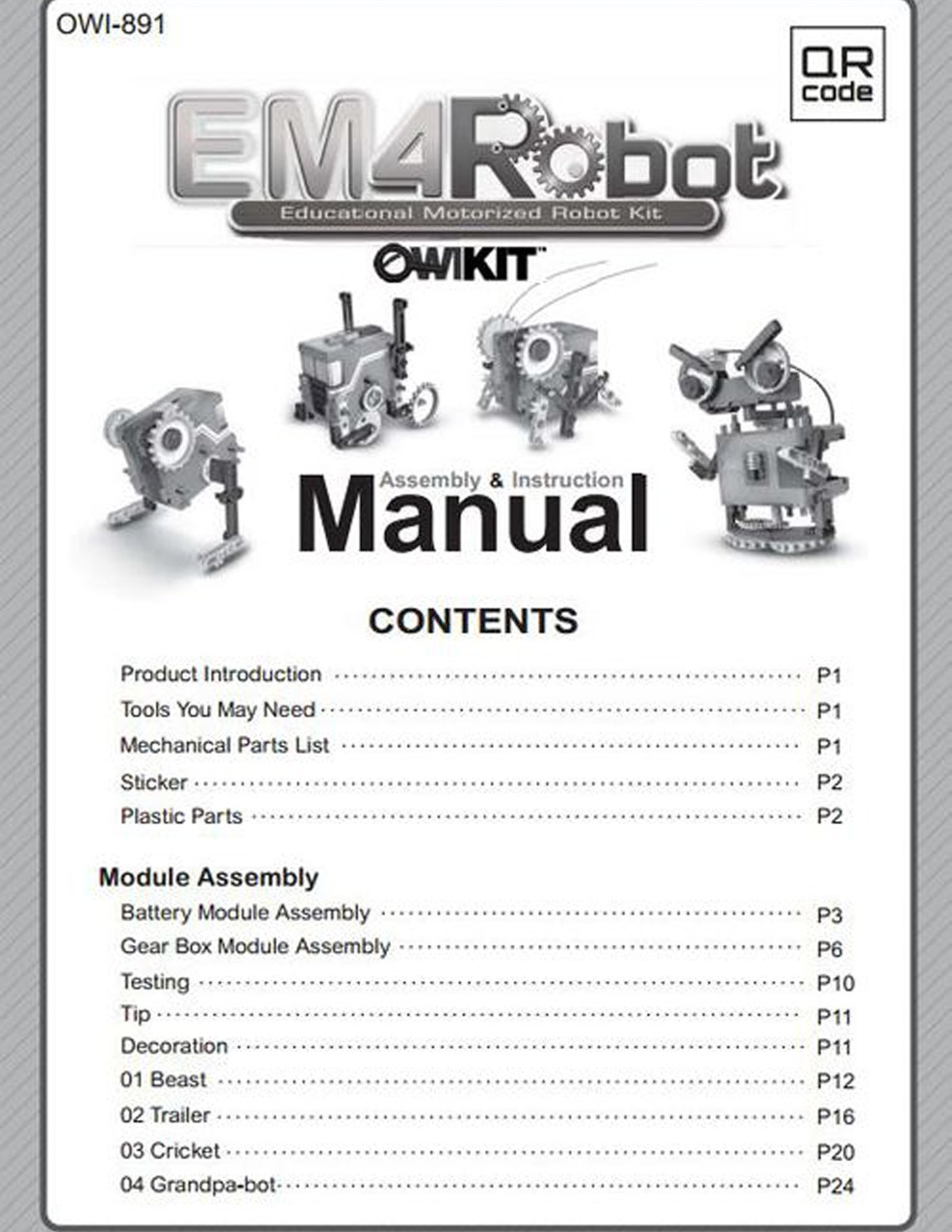 Manual de robot de opción binaria