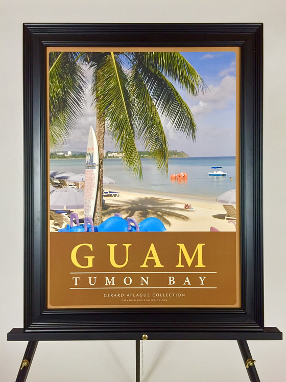 Guam Art Guam Gifts Guam, Tumon Bay Poster 18x24 Gerard Aflague