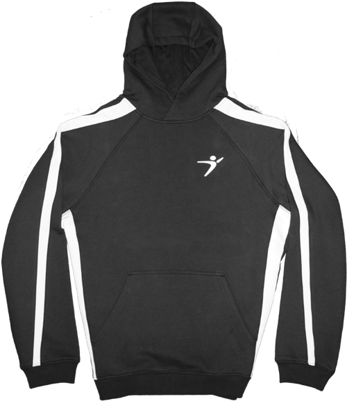 Stripe Pullover Hoodie Black Take Flight® The Official Clothing of Parkour.™