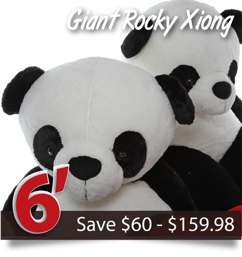 6 feet panda teddy bear