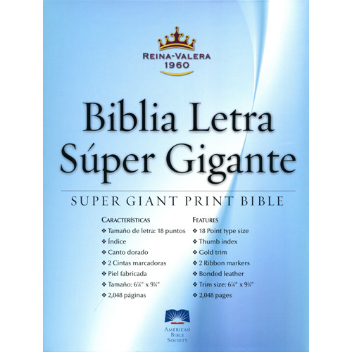 Biblia Super Gigante, 17pt, RVR60 Imitación Piel NUEVA, Imitación Piel Negra #40 Biblia Super Gigante, 17pt, RVR60 Imitación Piel NUEVA, Imitación Piel Negra #40