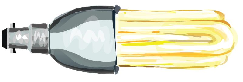 Fluorescent light bulb