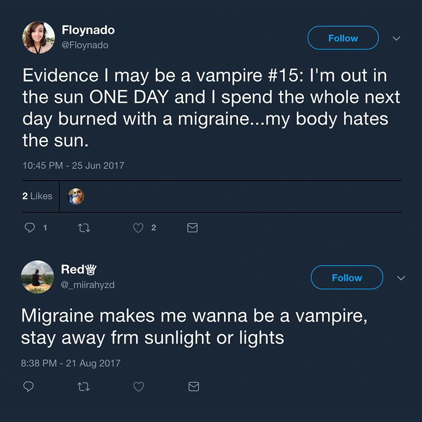 photophobia vampire tweet on twitter