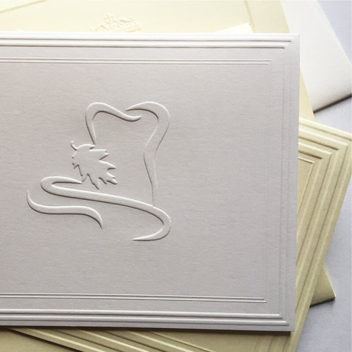 Your Logo Embossed on 200 Flat Cards or Folded Notes StationeryXpress
