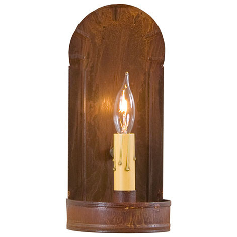Irvins Tinware Fireplace Wall Sconce Primitive Lighting