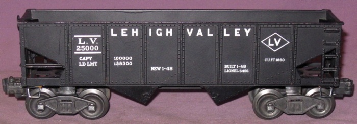 Freight Cars - Hopper & Coal Dump Cars - 6456 Lehigh Valley - Lionel ...