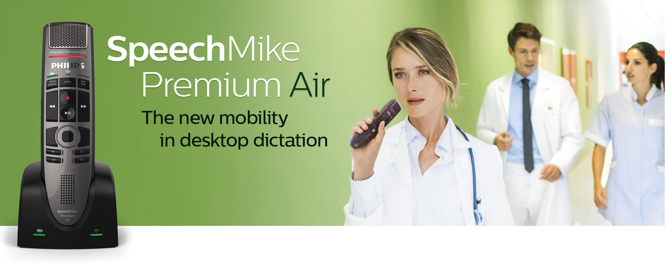 SpeechMike PremiumAir - The new mobility in desktop dictation