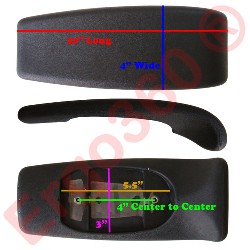 tahoe office chair armrest pads - per pair tahoe office chair armrest pads - per pair