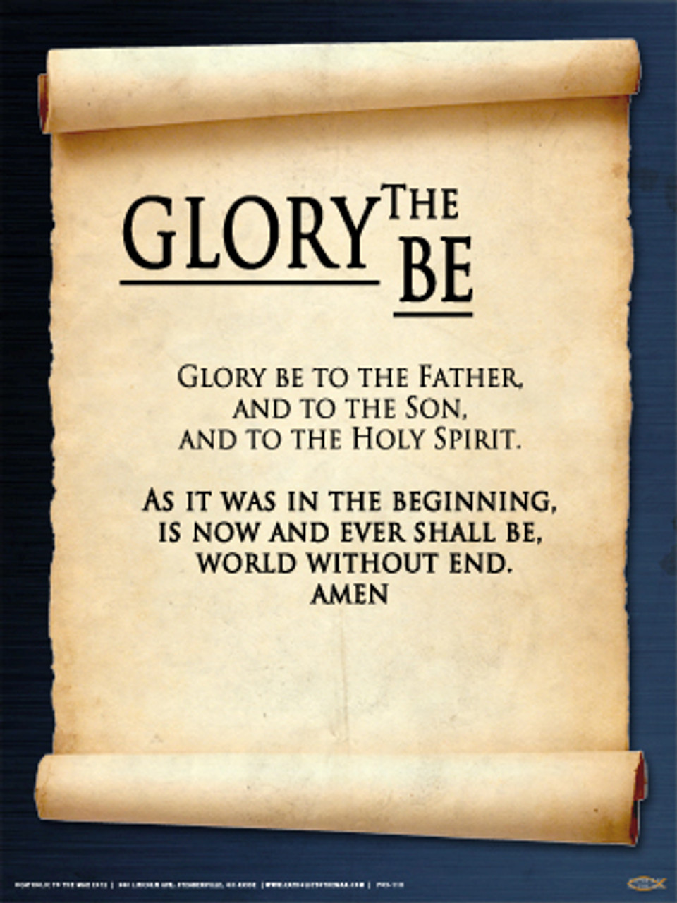 Glory Be Poster - Catholic to the Max - Online Catholic Store