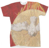 Holy Spirit Burnt T-Shirt - Catholic to the Max - Online Catholic Store