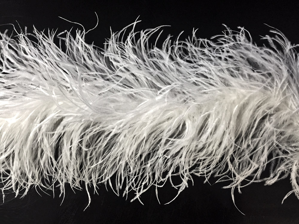White 5-Foot Turkey Feather Boa! 