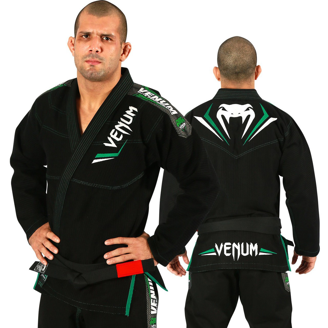 Venum Elite Bjj Gi Blackgreen The Jiu Jitsu Shop 