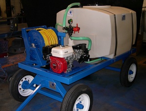 100 Gallon Weed Spray Cart - Diaphragm Pump