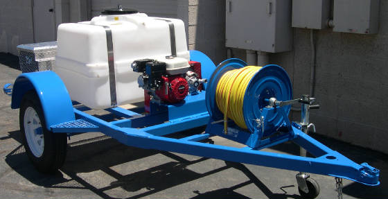100 Gallon Single Axle Weed Spray Trailer