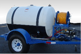 300 or 400 Gallon Tank on Heavy Duty Trailer