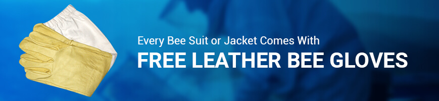 free bee gloves with bee suit