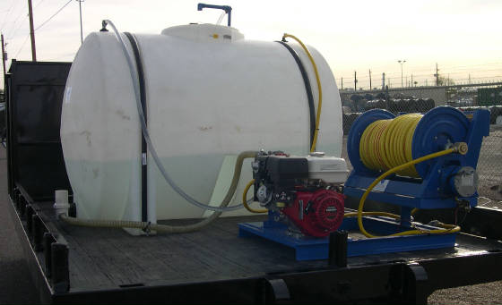 Spray Skid - Pump, Motor, Reel only Tank is separate.