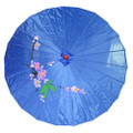 Blue Oriental Parasol 32in