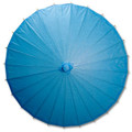 Blue Paper Wedding Party Parasol 32in
