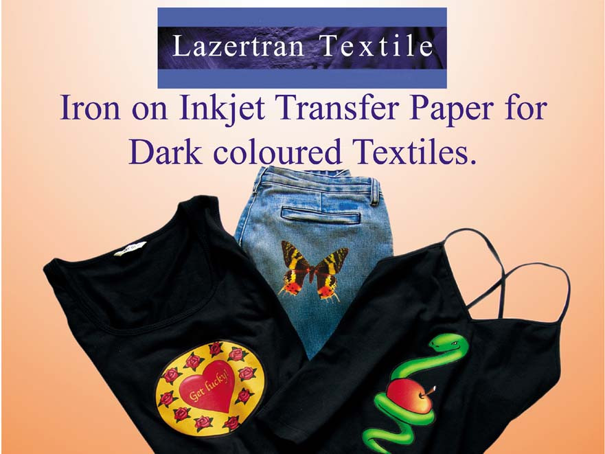 Lazertran Inkjet Dark Cloth Transfer Paper Apply your Designs to Fabric!