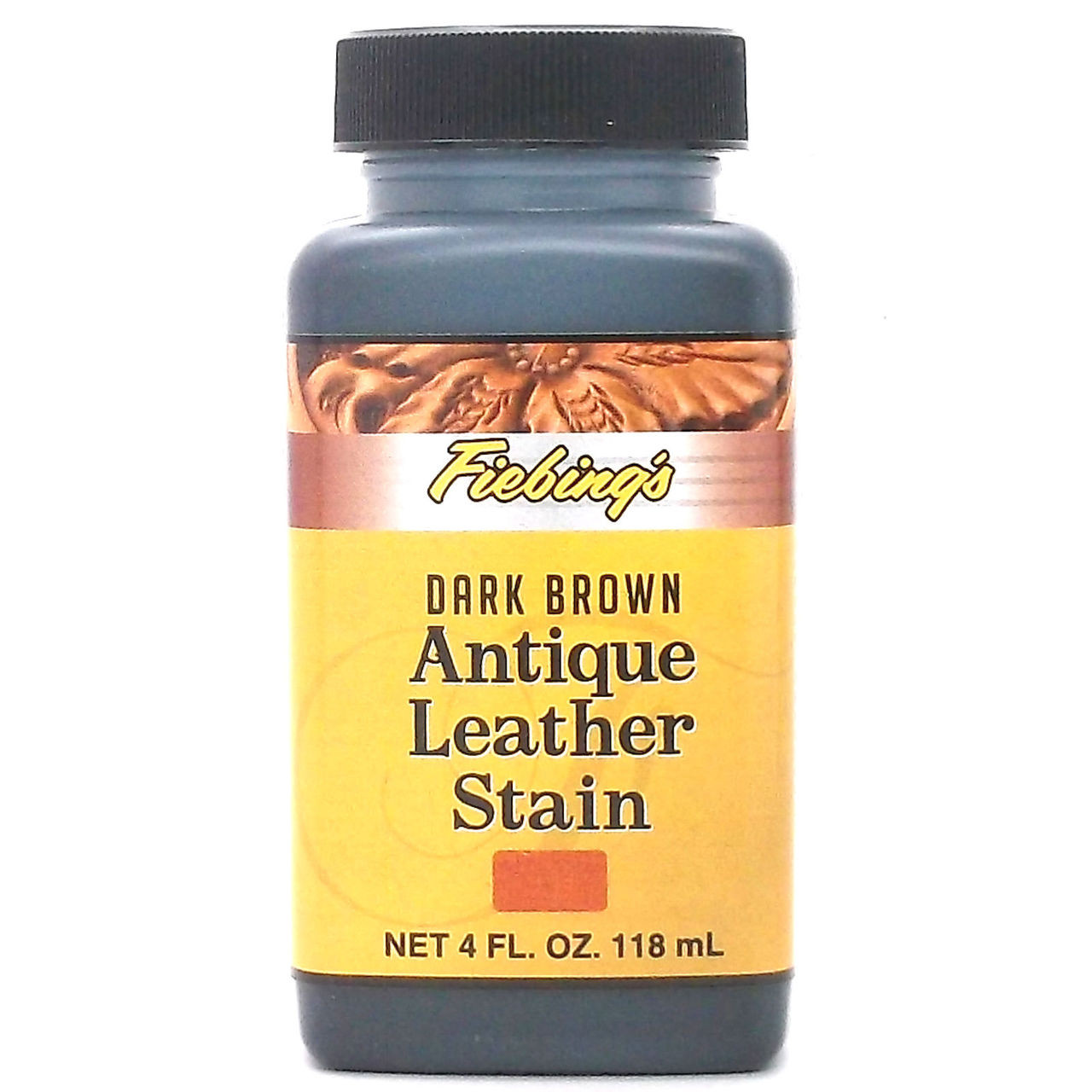 Dark Brown Acrylic Antique Leather Stain 4 oz 260713 by Fiebing's Stecksstore