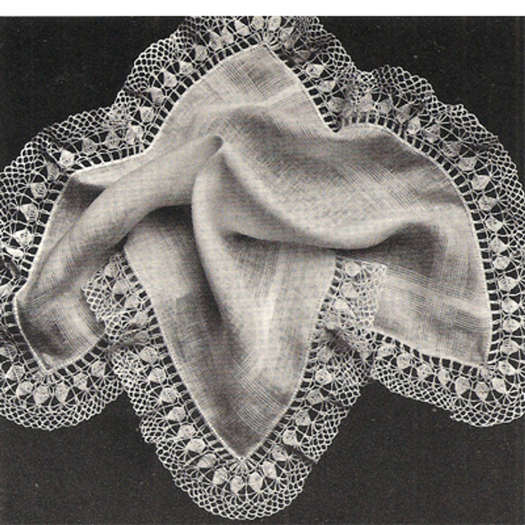 Vintage Crochet Edging Pattern, Rose Petals