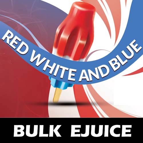Red, White, and Blue Bulk ELiquid Bomb Pop Popsicle Flavor Bulk Vape
