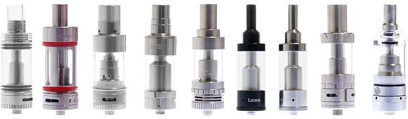 Different types of Electronic Cigarette Vape Tanks