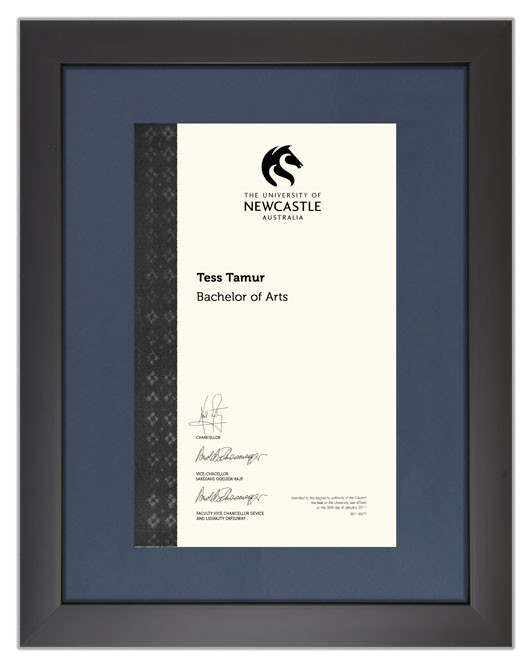 Degree Certificate Frame for University of Newcastle ...