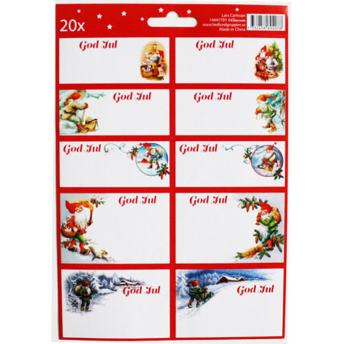 tomte santa stickers labels scandinavianshoppe