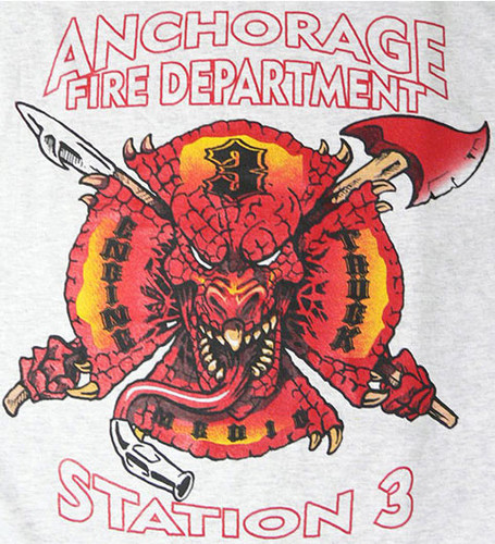 Anchorage Fire Department Station 3 Fleece Sweatshirt (Grey)