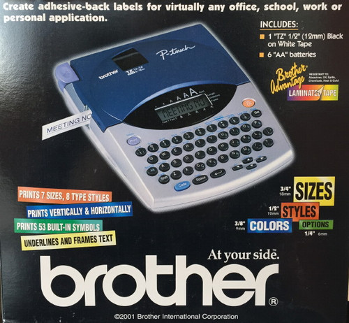 Brother Pt 1280 Instruction Manual