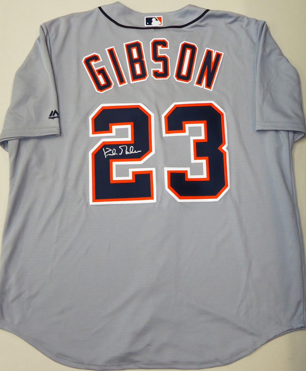 Kirk Gibson Autographed Detroit Tigers Road Jersey - Detroit City Sports