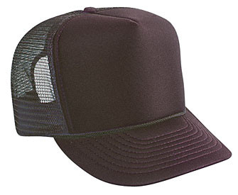 solid brown Trucker hat mesh hat - Blank Plain Trucker Hats