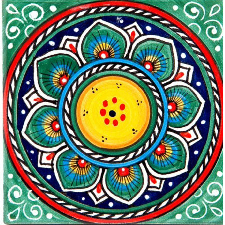 Italian Ceramic Tiles Deruta Green - Made in Deruta, Italy Italian Ceramic Tiles Deruta Green - Made in Deruta, Italy