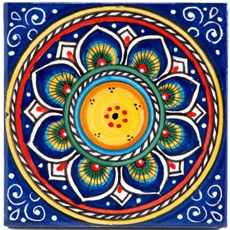 Italian Ceramic Tiles Deruta Blue - Made in Deruta, Italy Italian Ceramic Tiles Deruta Blue - Made in Deruta, Italy