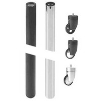 Taller Rolling Metal Legs - 61" tall