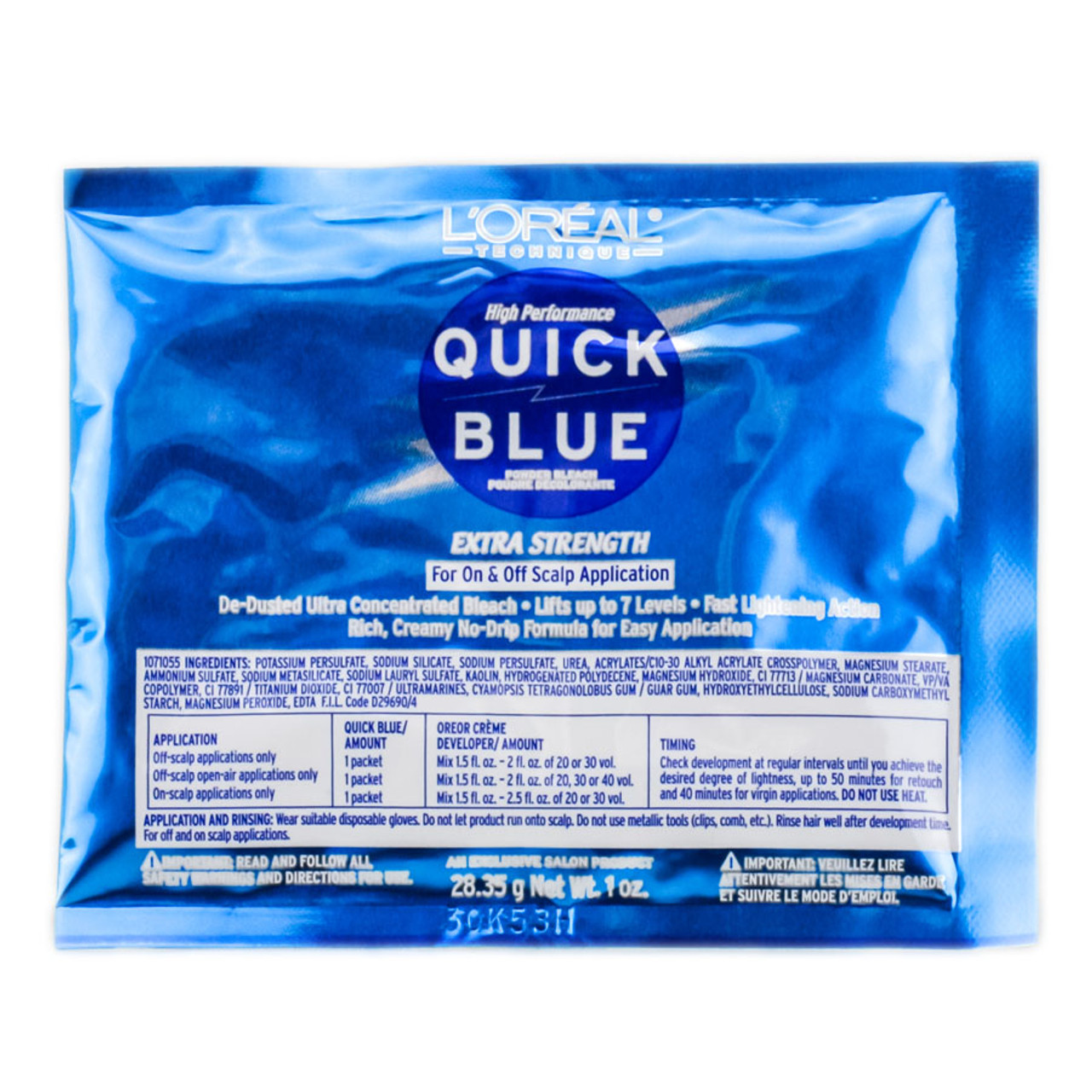 L'Oreal Technique Quick Blue Bleach Extra Strength