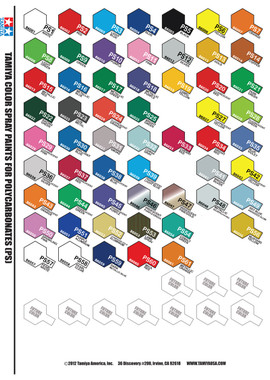 Tamiya Lexan Paint Colors Tamiya Lexan Paint Colors
